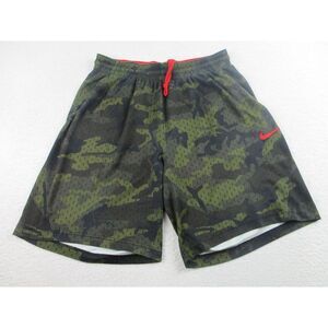 Nike Shorts Youth Size Large Boys All Over Camo Print Pockets Dri-Fit Active Gym